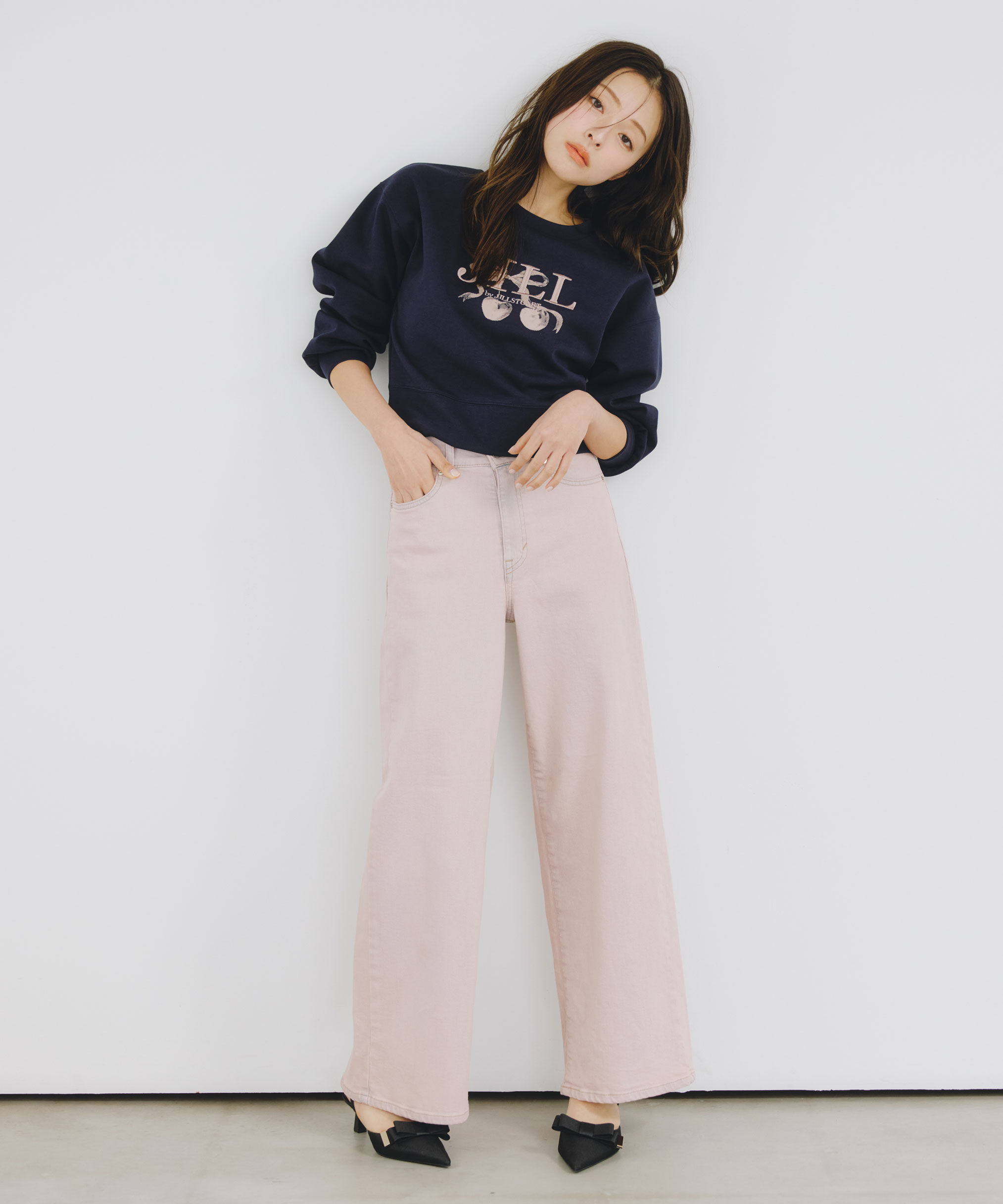  「SOMETHING 別注レースアップワイドデニムパンツ」|その他|