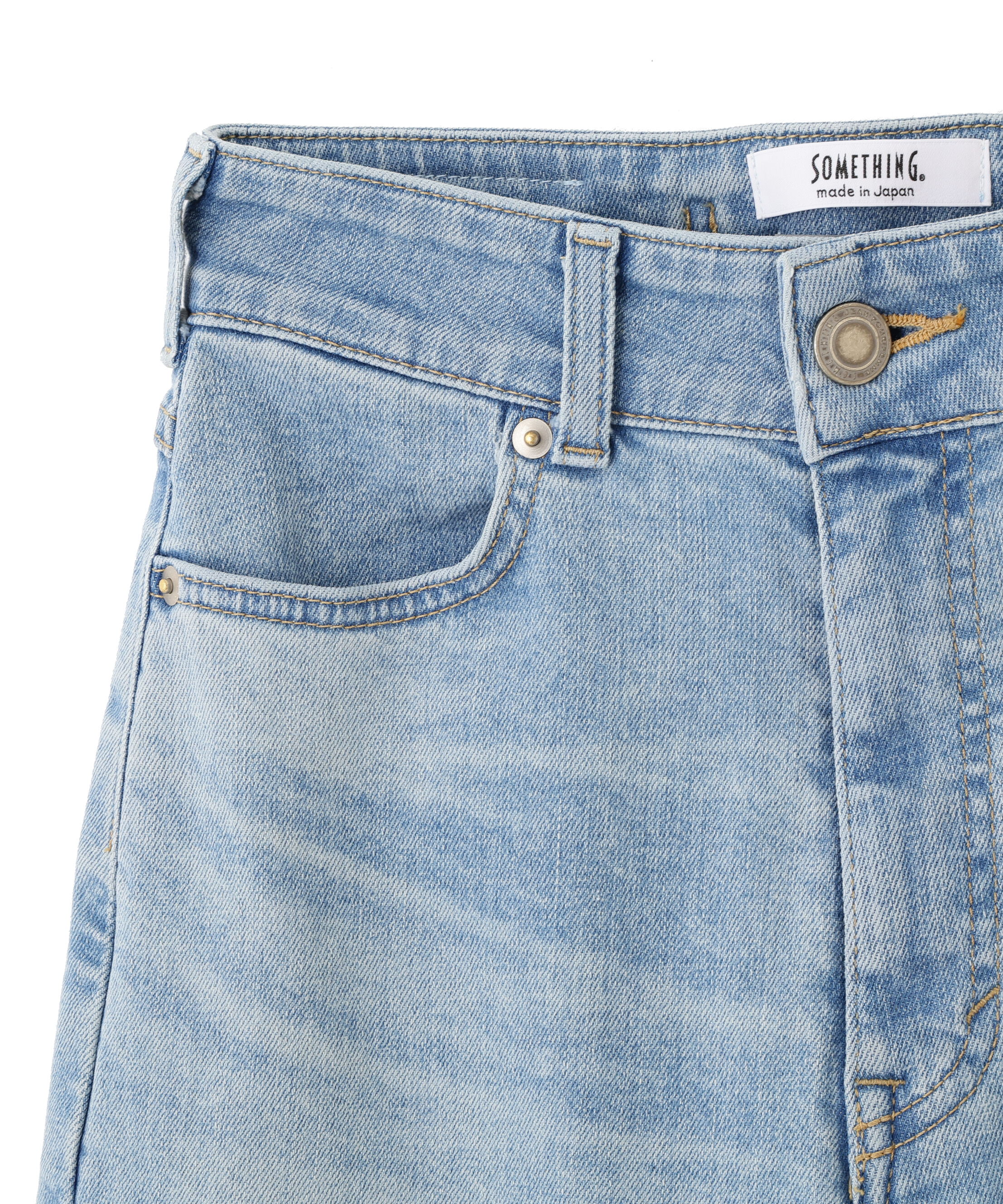  「SOMETHING 別注レースアップワイドデニムパンツ」|その他|