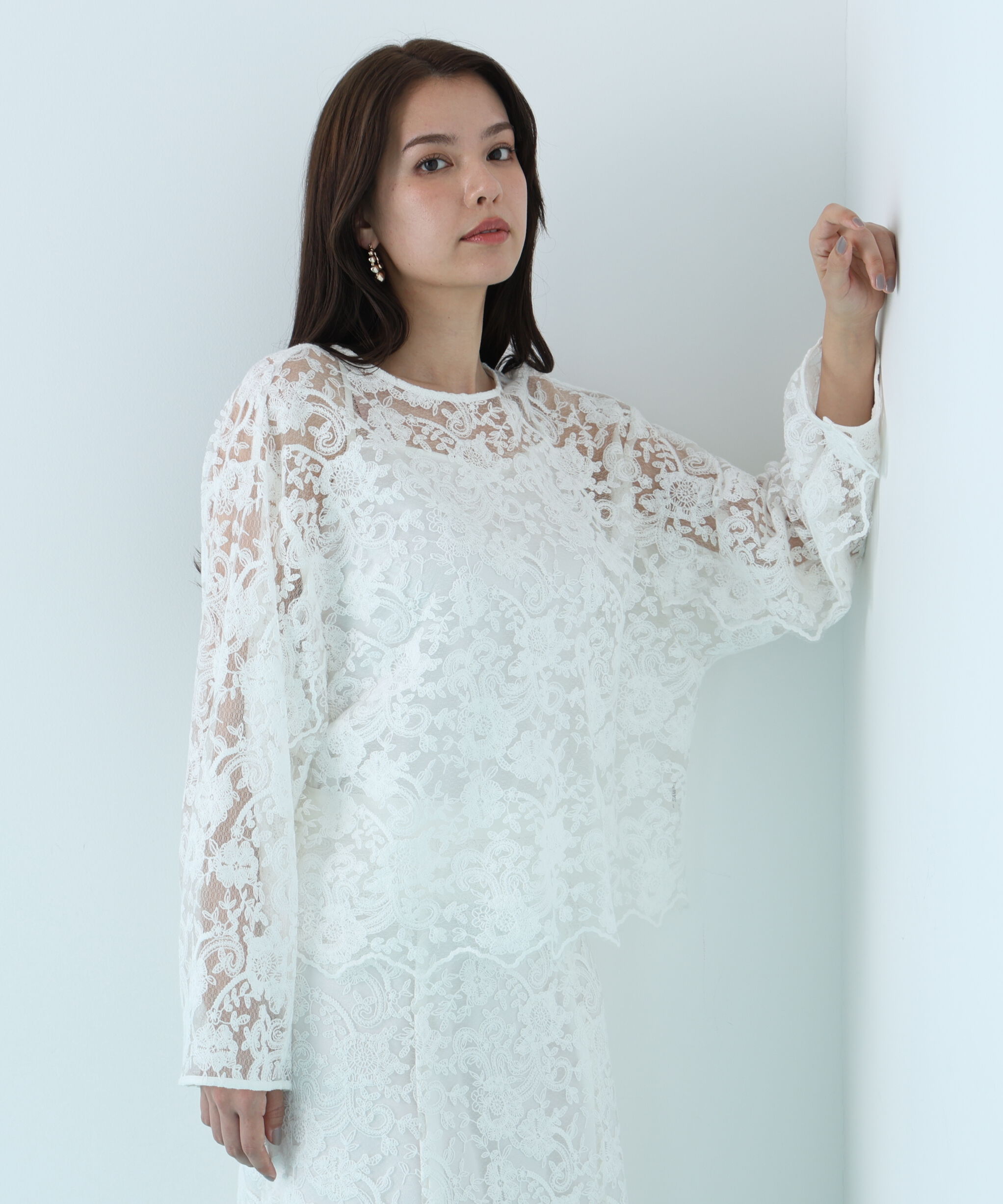  「スカラレースブラウス」|シャツ・ブラウス|