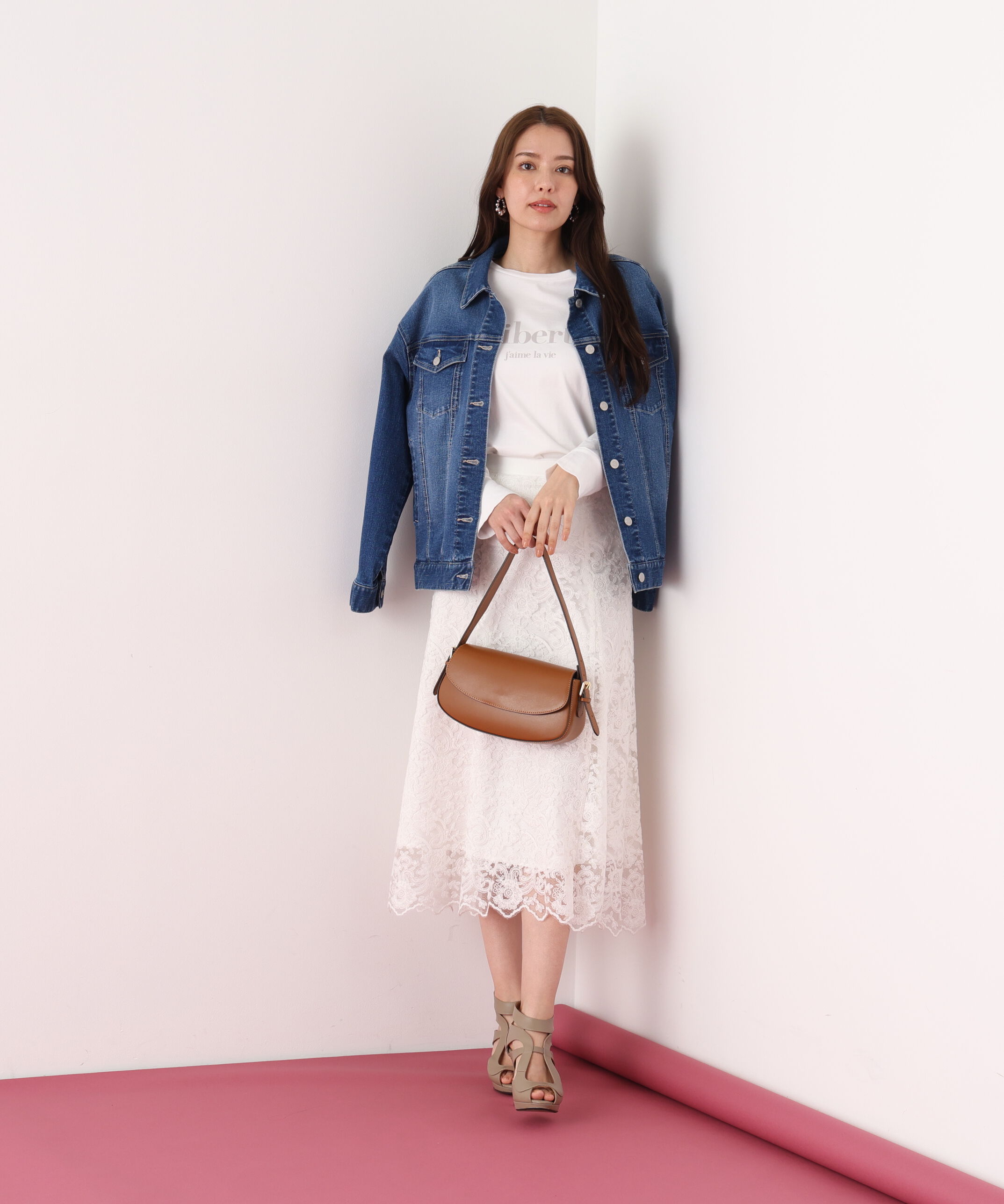  「スカラレースフレアスカート」|スカート|