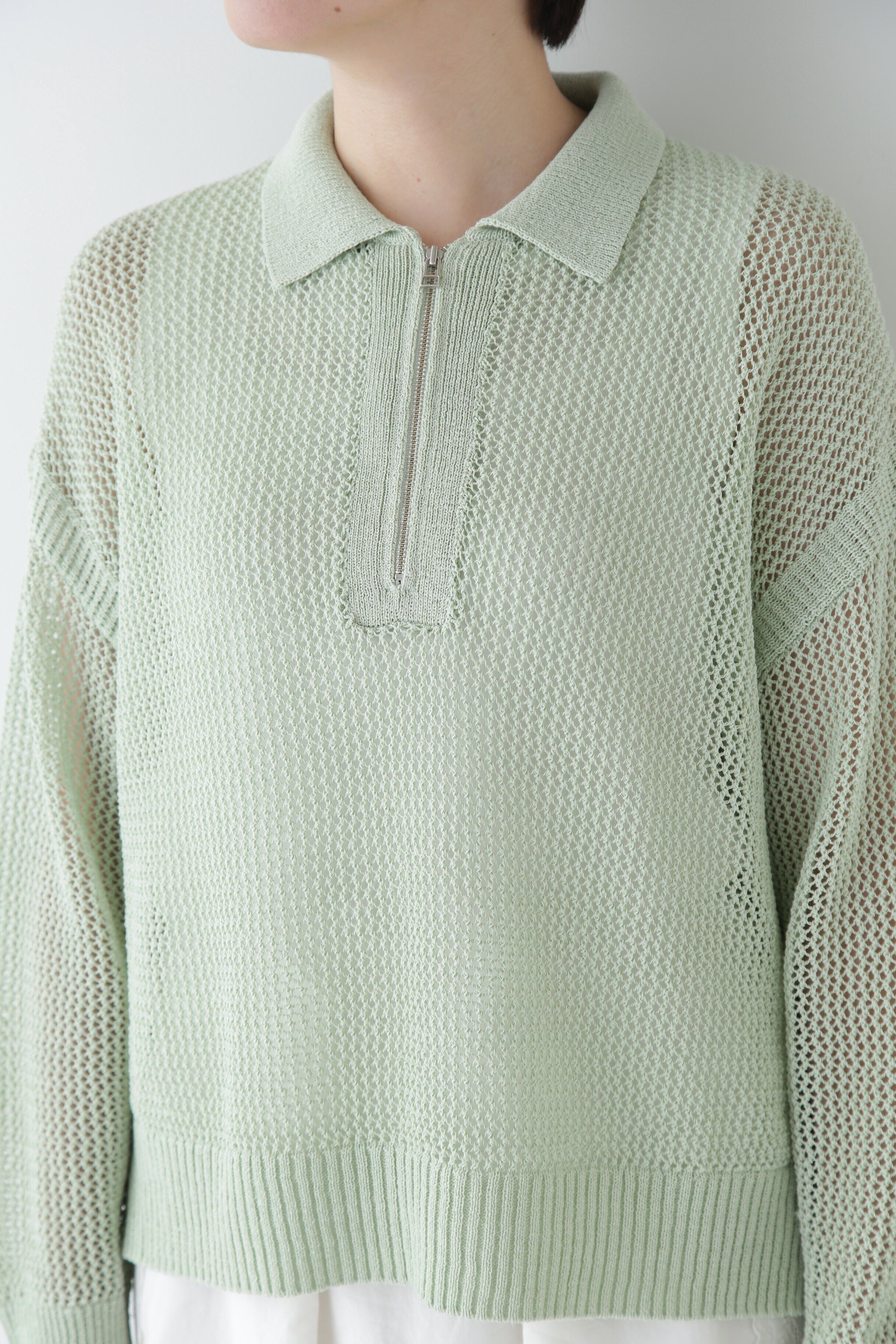  「◆【ウォッシャブル】テープヤーンメッシュスキッパープルオーバー」|ニット・セーター|