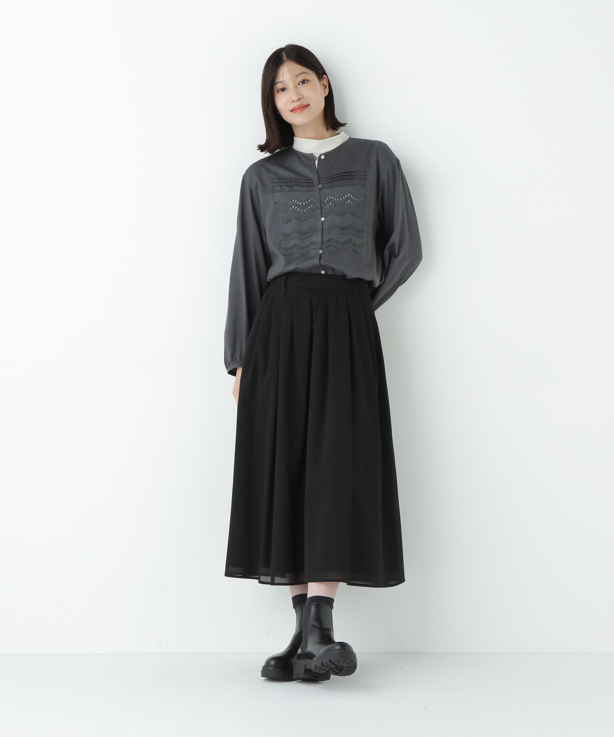  「レイヤーレースブラウス」|シャツ・ブラウス|