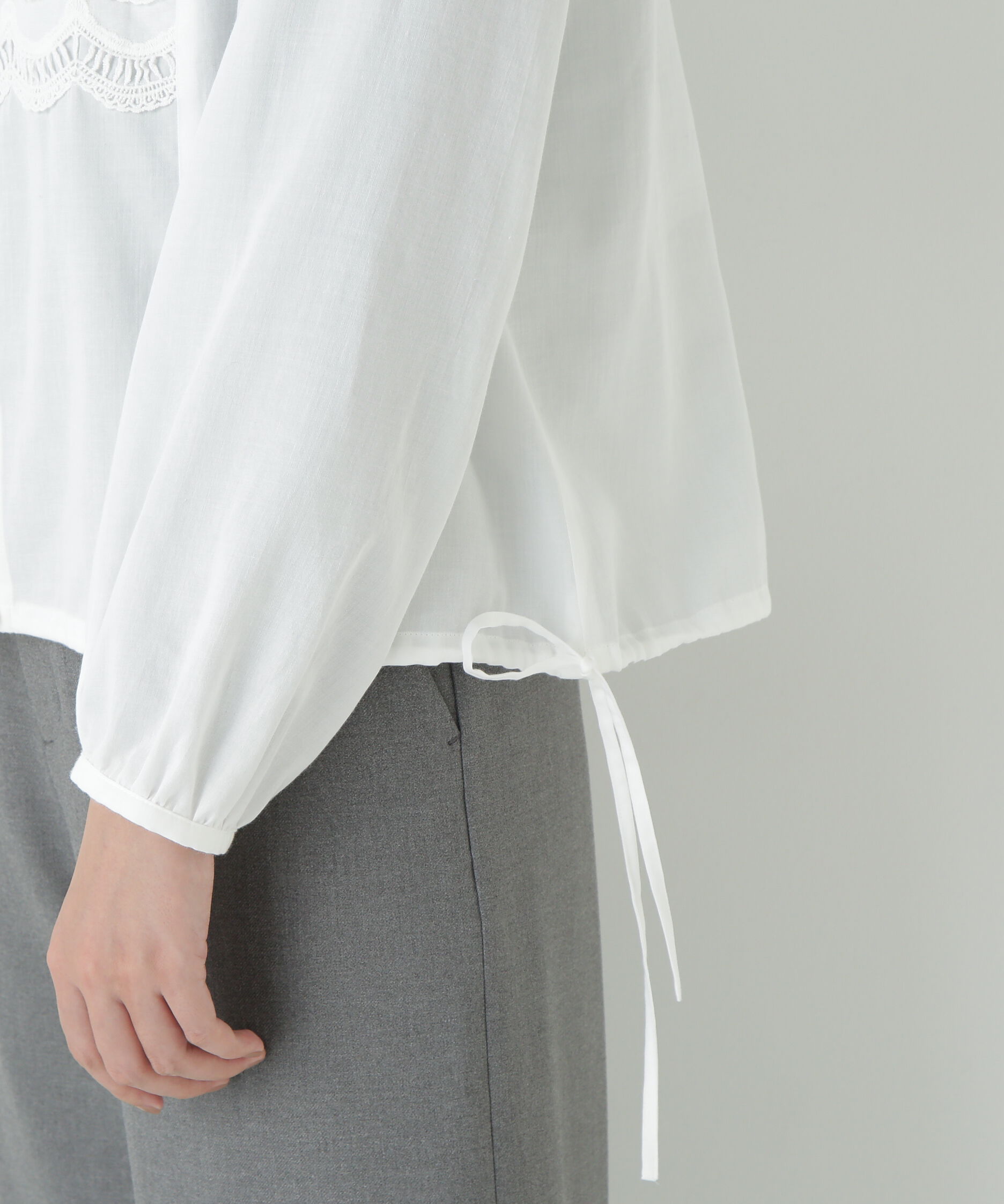  「レイヤーレースブラウス」|シャツ・ブラウス|