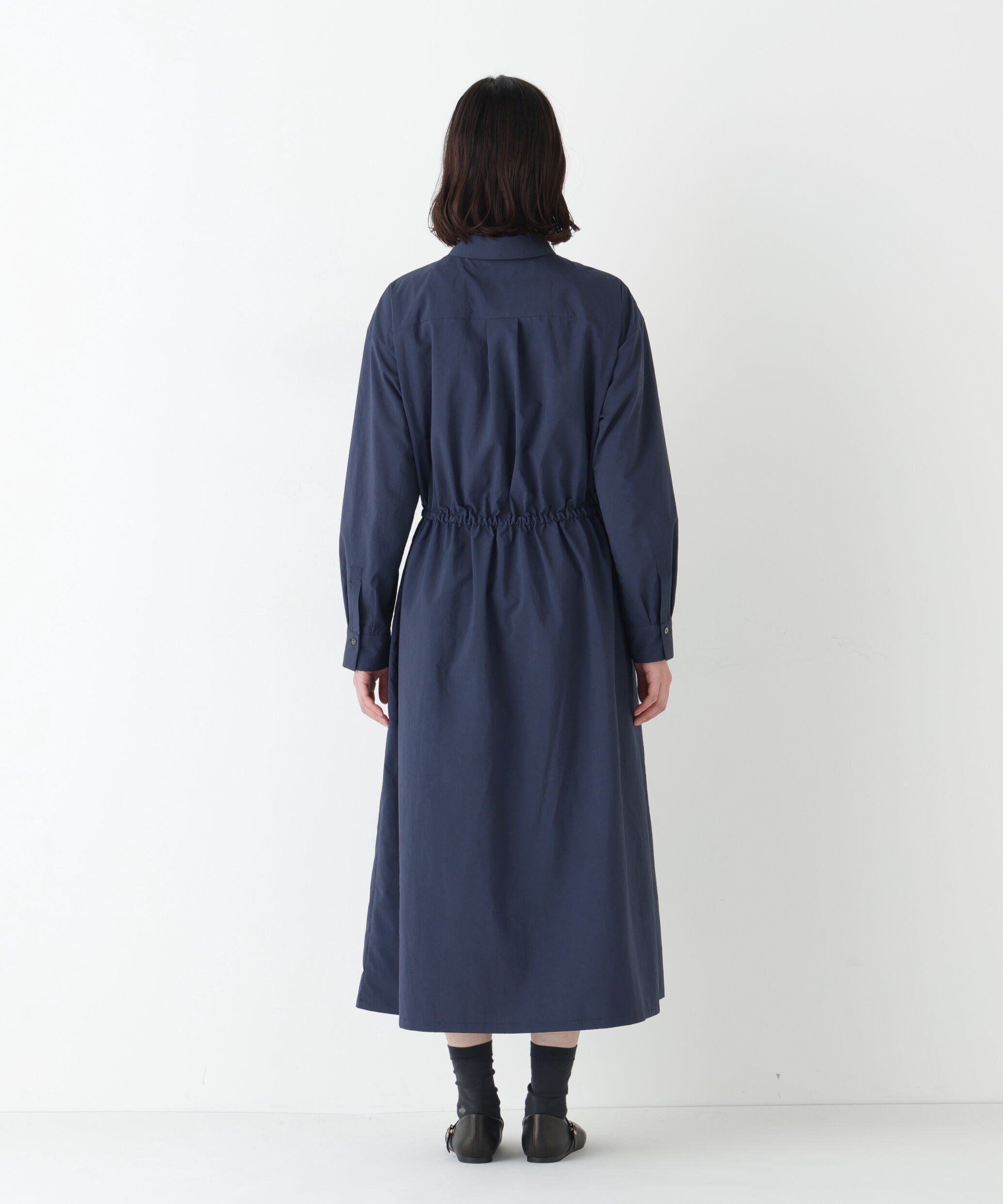  「◆《ウォッシャブル》ドロストシャツワンピース」|ワンピース|