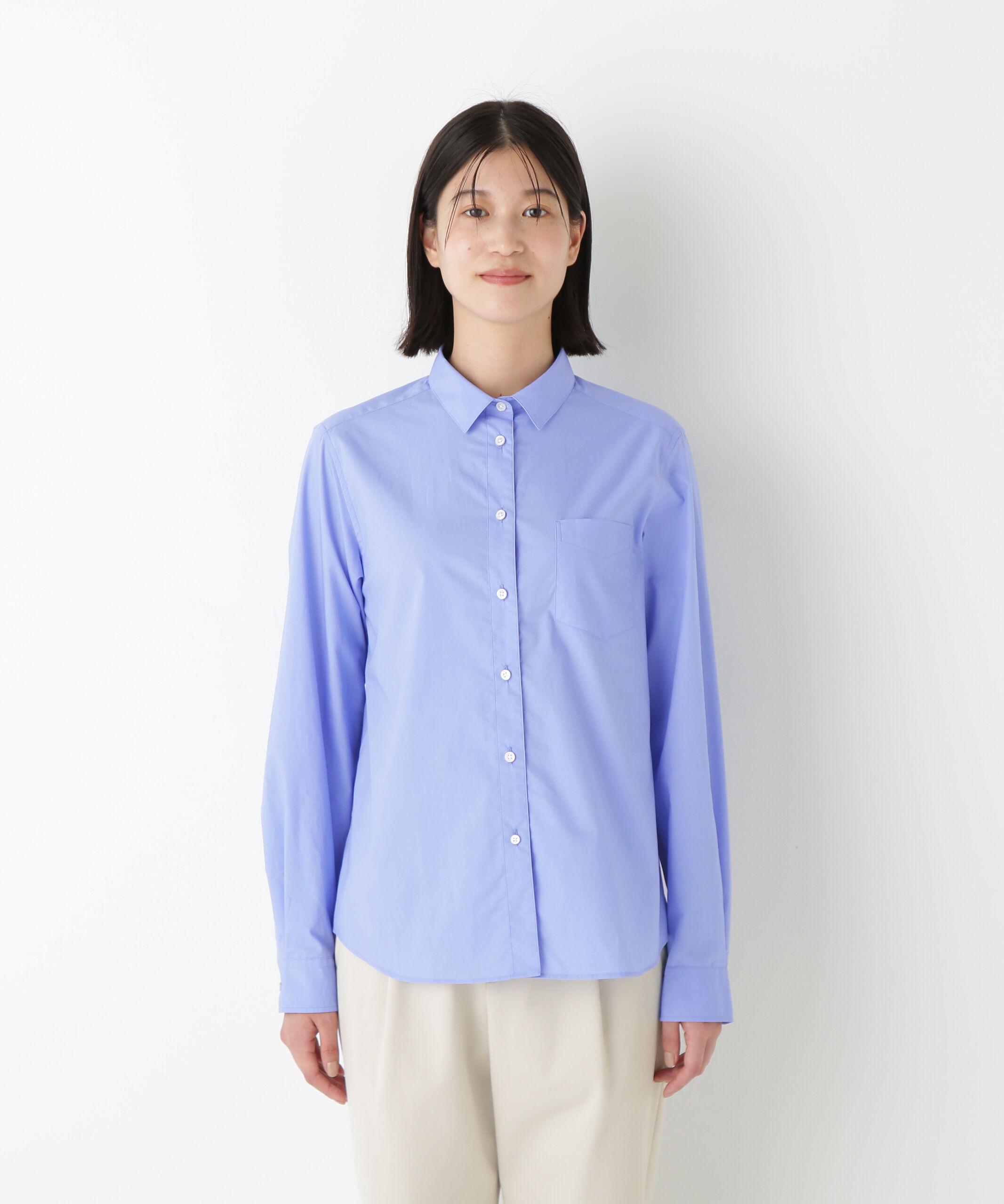  「◆《ウォッシャブル》ベーシックシャツ」|シャツ・ブラウス|