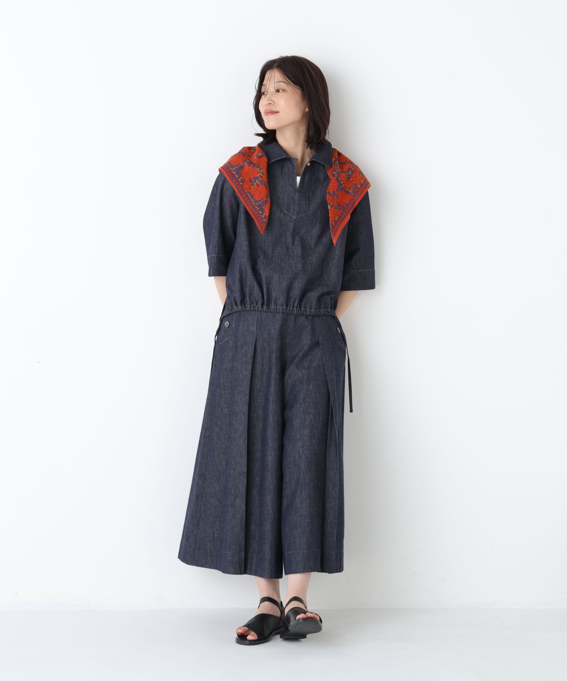  「◆ＭＯＩＳＭＯＮＴ　フラワープリントスカーフ」|バンダナ・スカーフ|