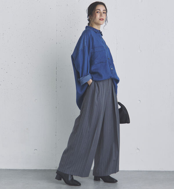 Doux archives「ストライプ２タックパンツ」|チノ|