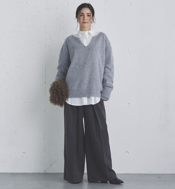 Doux archives「ストライプ２タックパンツ」|チノ|