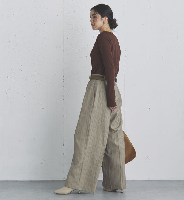 Doux archives「ストライプ２タックパンツ」|チノ|