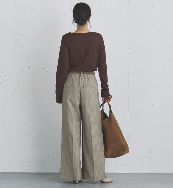 Doux archives「ストライプ２タックパンツ」|チノ|