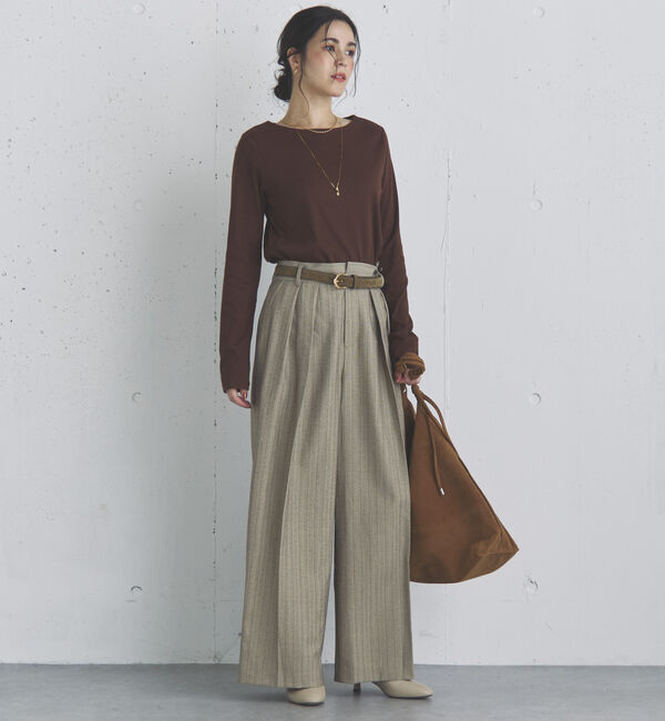 Doux archives「ストライプ２タックパンツ」|チノ|