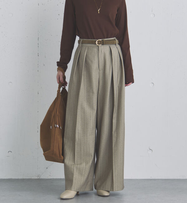 Doux archives「ストライプ２タックパンツ」|チノ|