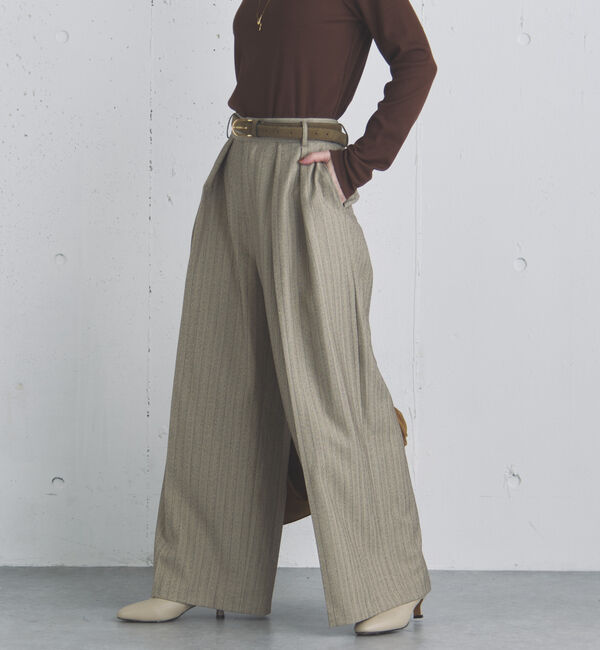 Doux archives「ストライプ２タックパンツ」|チノ|
