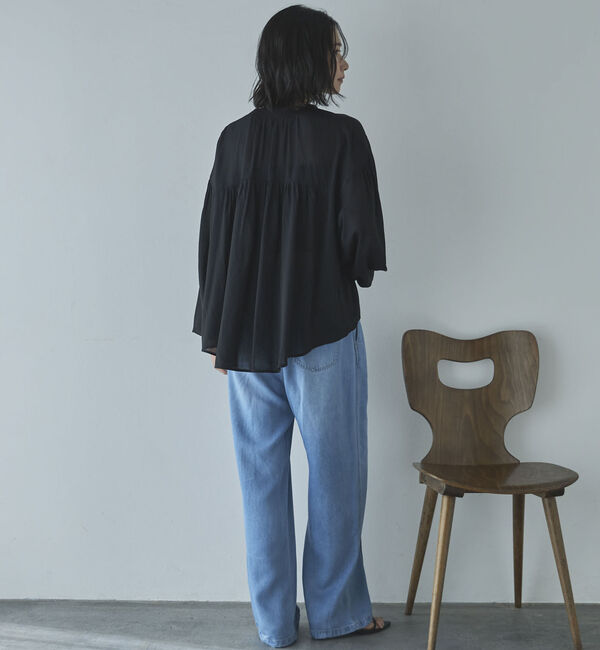 Doux archives「強撚糸シアーブラウスカーディガン」|シャツ・ブラウス|