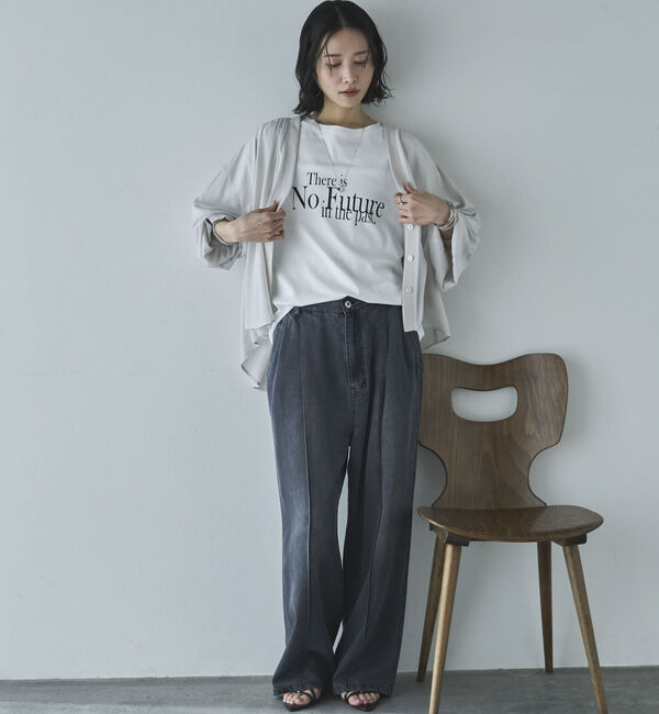 Doux archives「強撚糸シアーブラウスカーディガン」|シャツ・ブラウス|