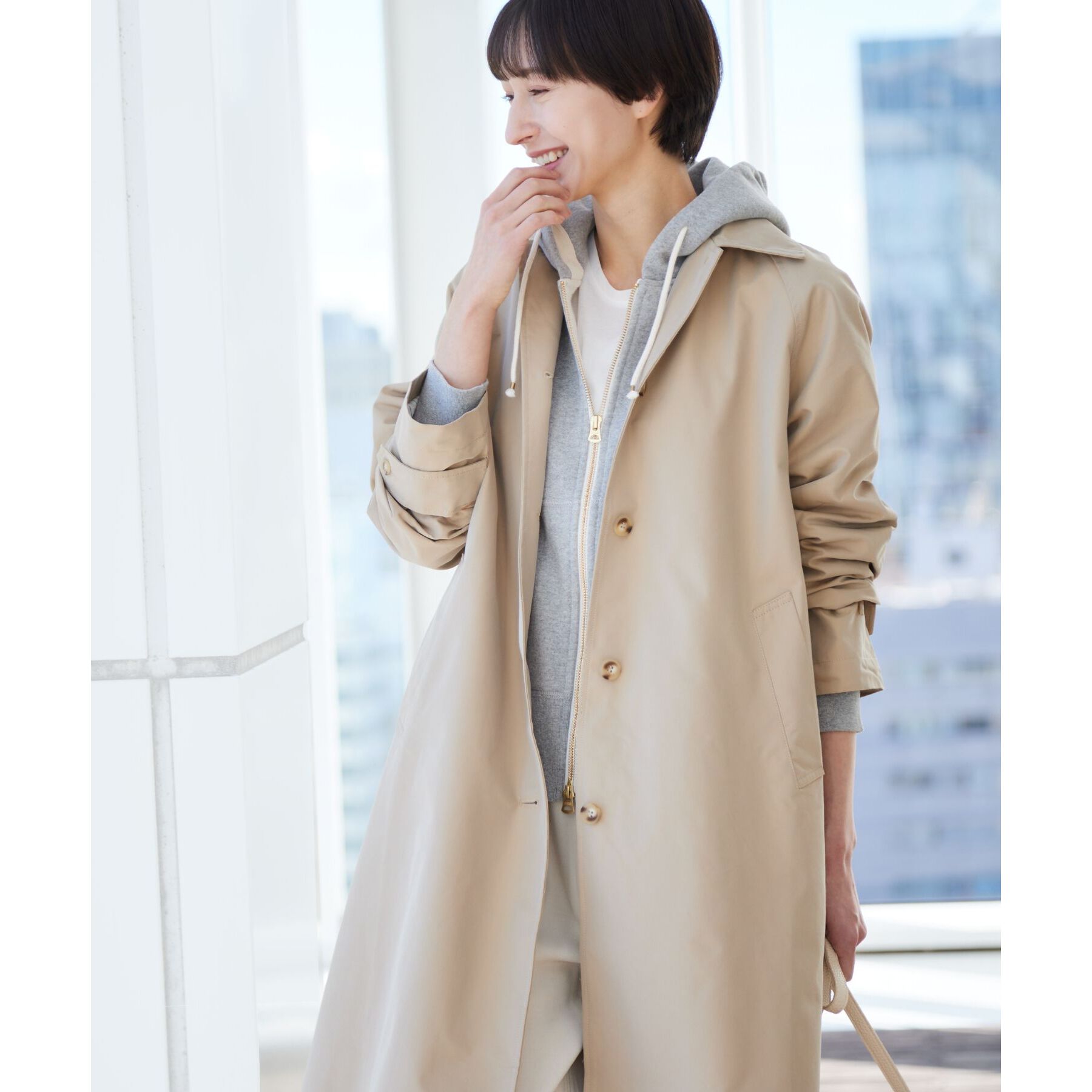 Dessin「【洗える】ステンカラーコート（S～L）」|ステンカラーコート|