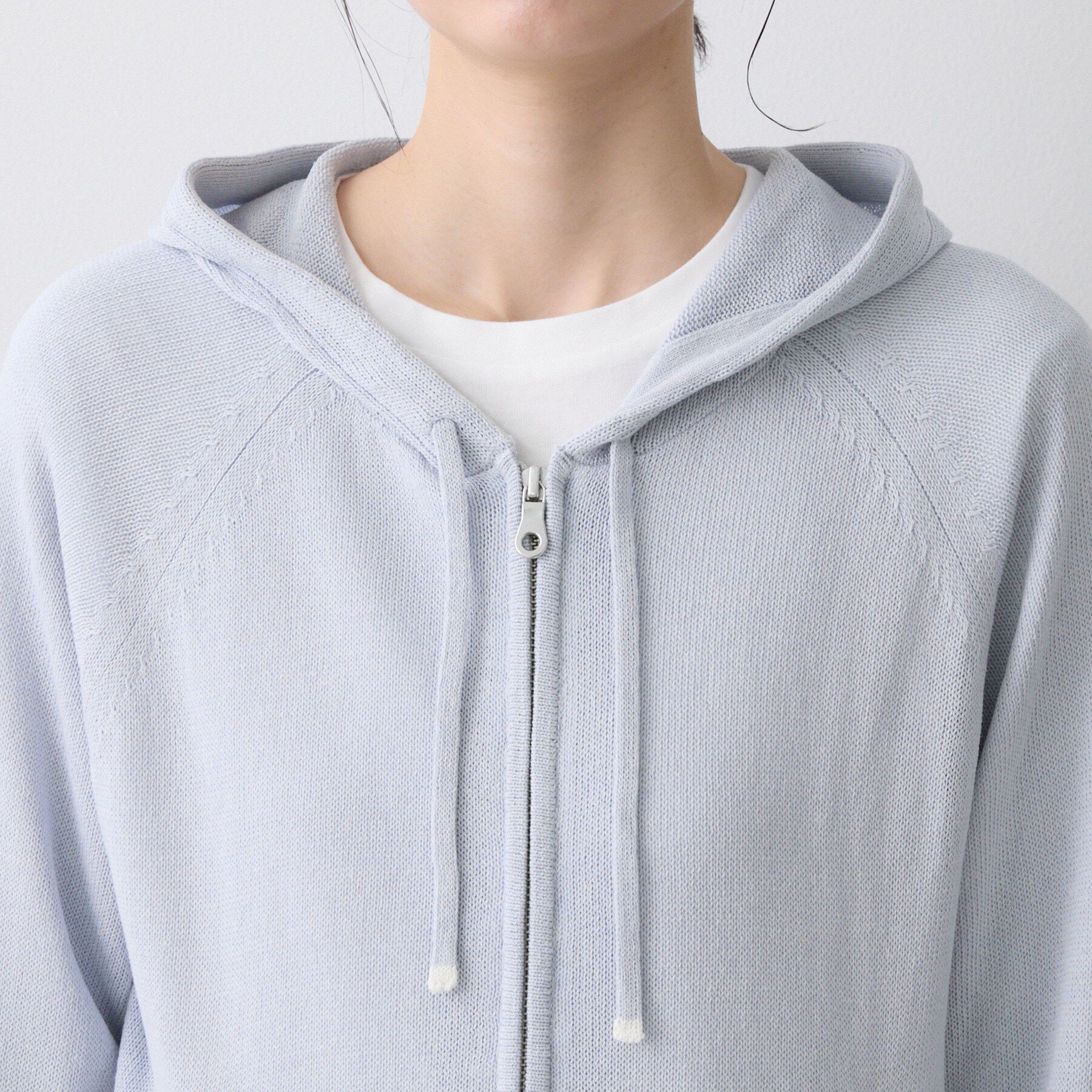 Dessin「【洗える】リネン混フーデッドパーカー」|パーカー|