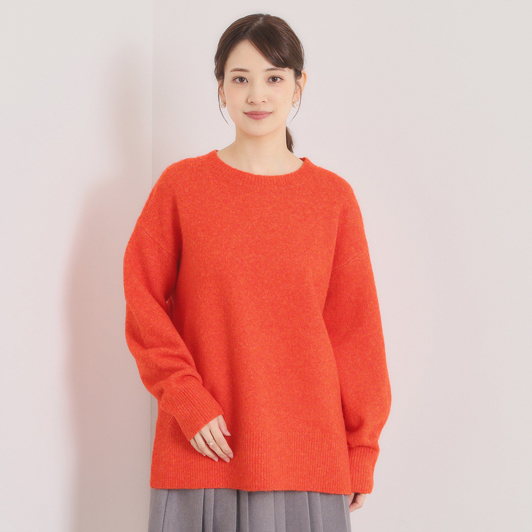 ITS&rsquo;DEMO「【洗濯機OK】ミックスヤーンクルーニット」|ニット・セーター|