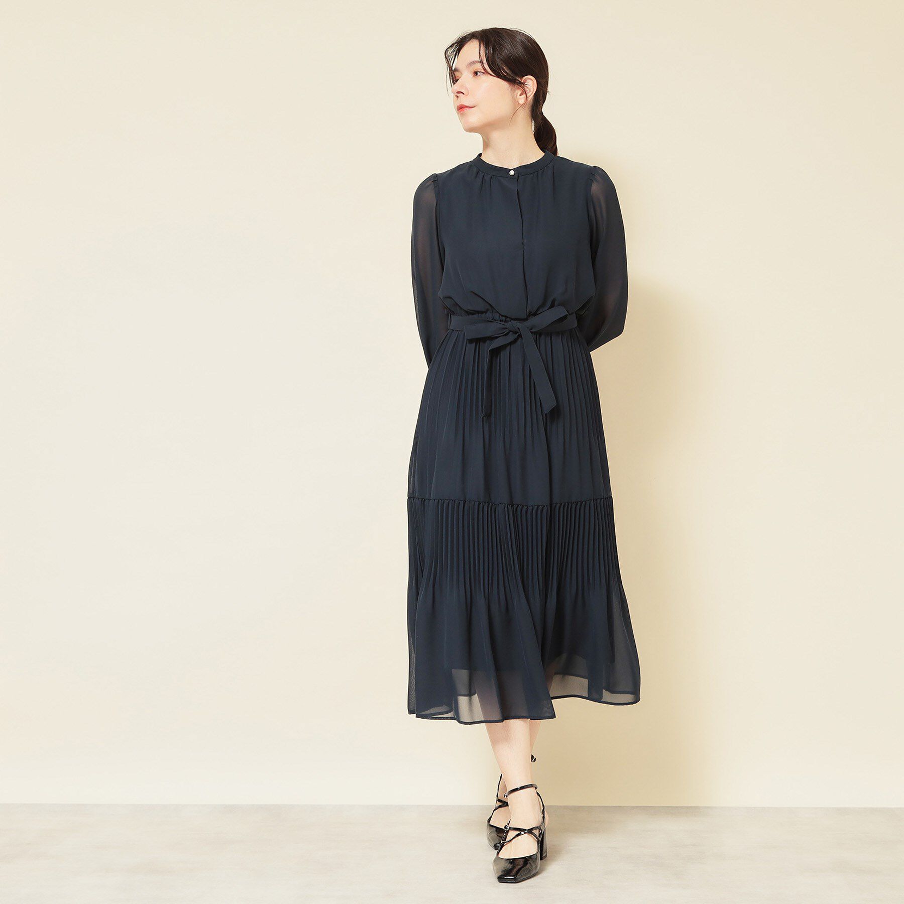 SunaUna「【S～Lサイズ／セレモニーにも】プリーツワンピース」|ワンピース|