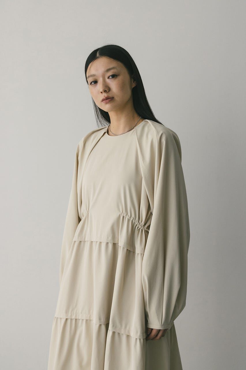 STYLEMIXER「ウエストドロストティアードワンピース」|ワンピース|