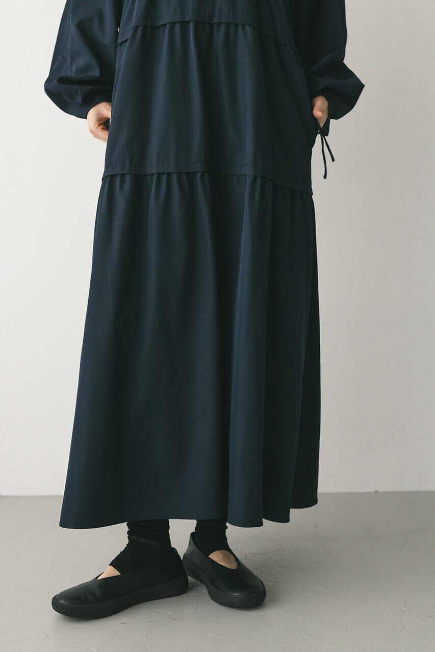 STYLEMIXER「ウエストドロストティアードワンピース」|ワンピース|