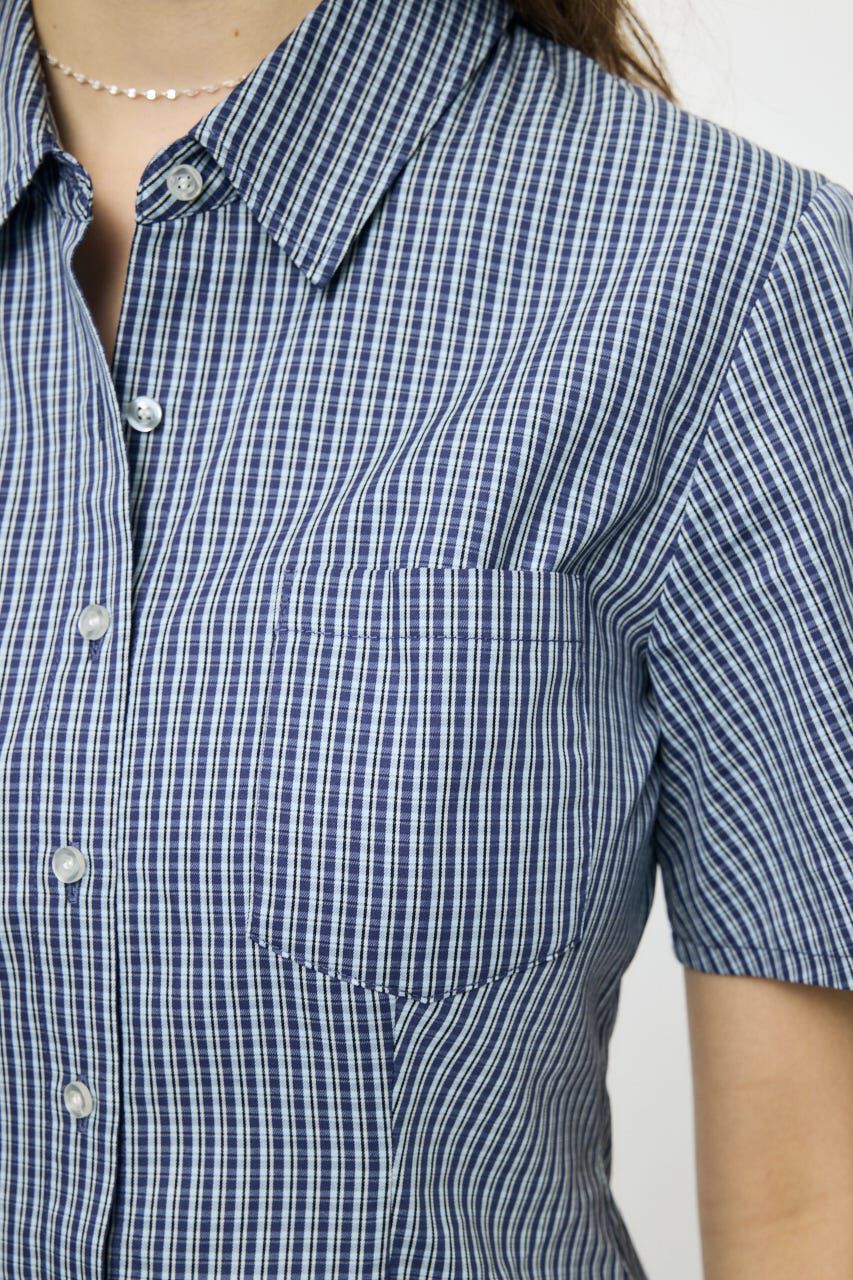 MOUSSY「PLEATED SHIRT MINI ドレス」|ワンピース|