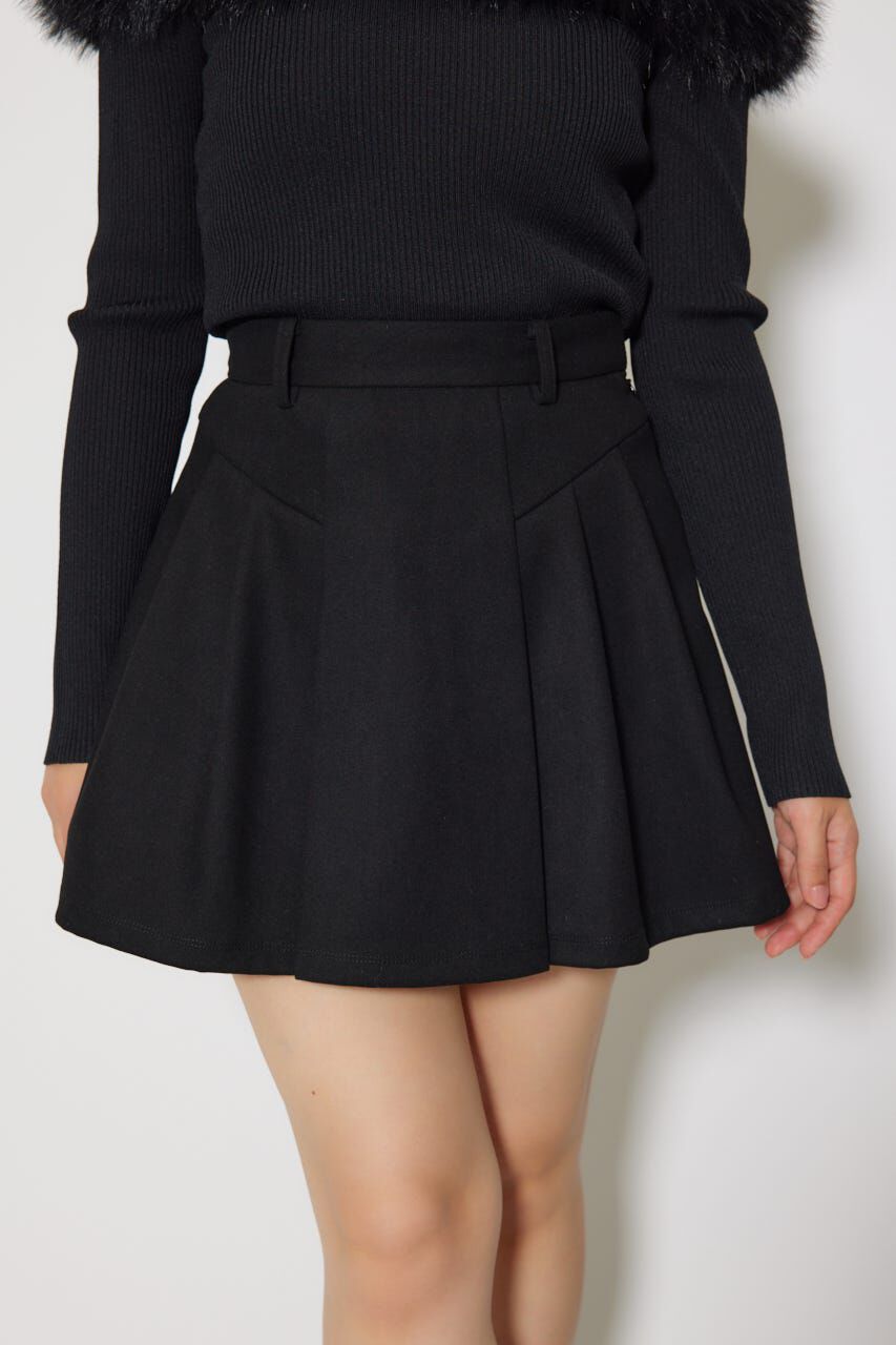rienda「ボンディングストラクチャーミニスコートショートパンツ」|その他|BLK