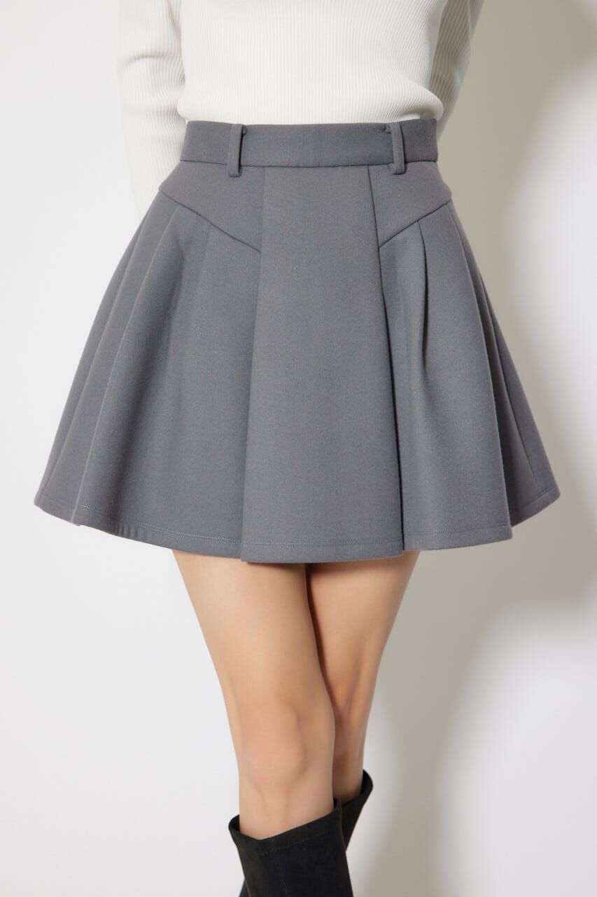 rienda「ボンディングストラクチャーミニスコートショートパンツ」|その他|GRY