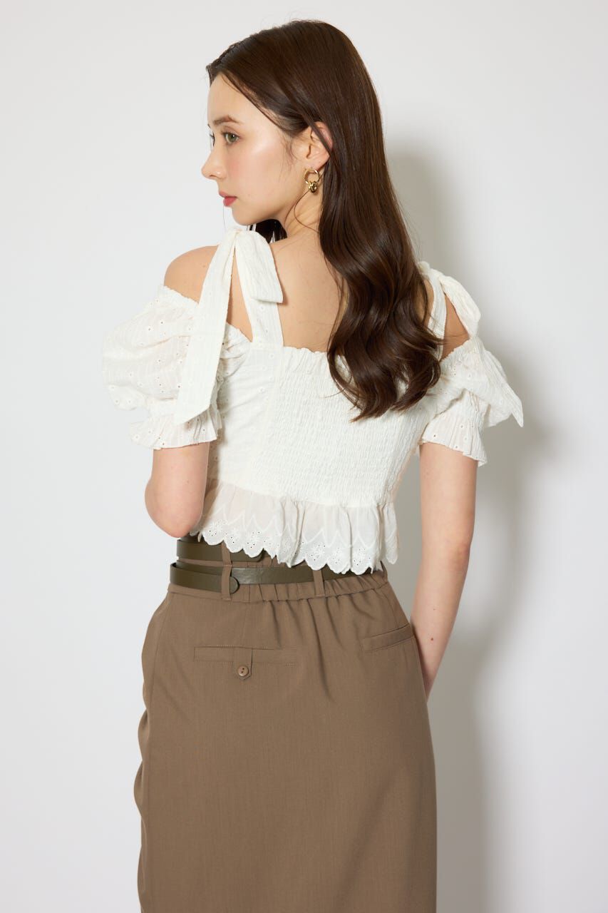 rienda「コットンレースブラウス」|シャツ・ブラウス|