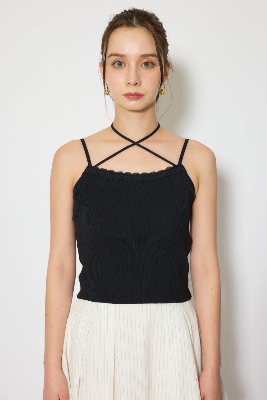 rienda「レースディティールニットカーディガンセット」|ニット・セーター|