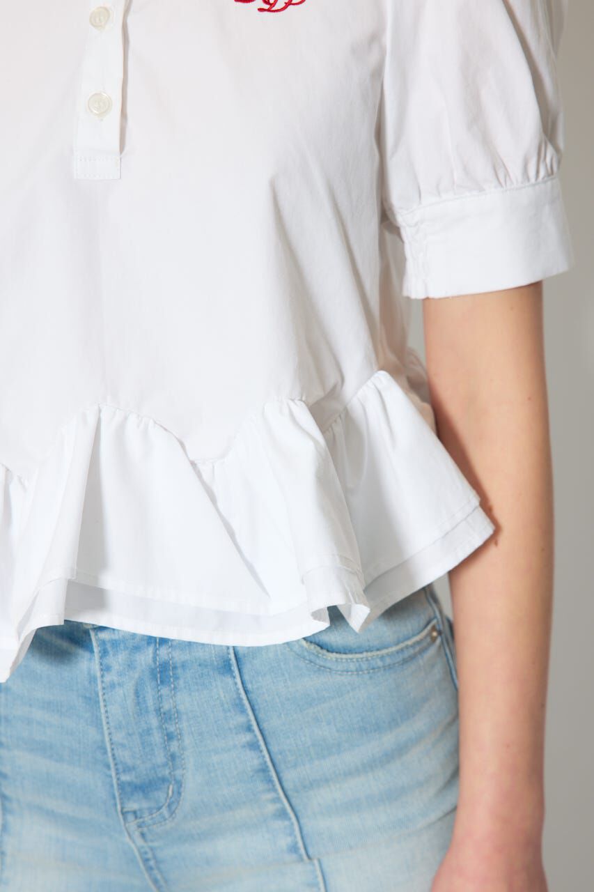 rienda「ボリュームフリルヘムブラウス」|シャツ・ブラウス|