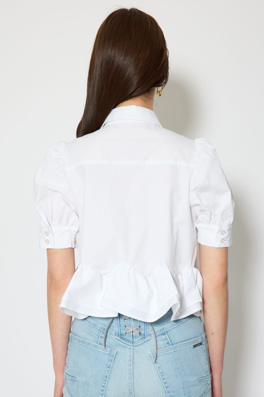 rienda「ボリュームフリルヘムブラウス」|シャツ・ブラウス|