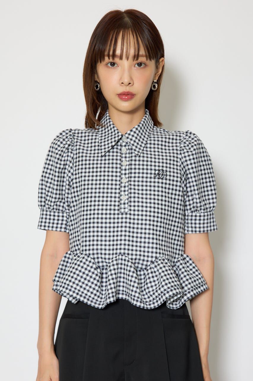 rienda「ボリュームフリルヘムブラウス」|シャツ・ブラウス|