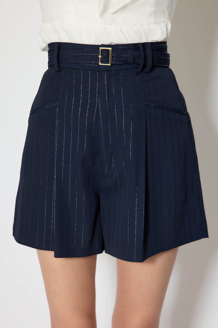 rienda「ベルト付きセンタープレスショートパンツ」|その他|