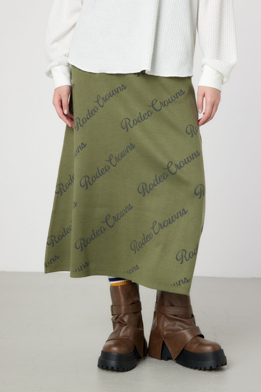 RODEO CROWNS「ロゴニットフレアスカート」|スカート|