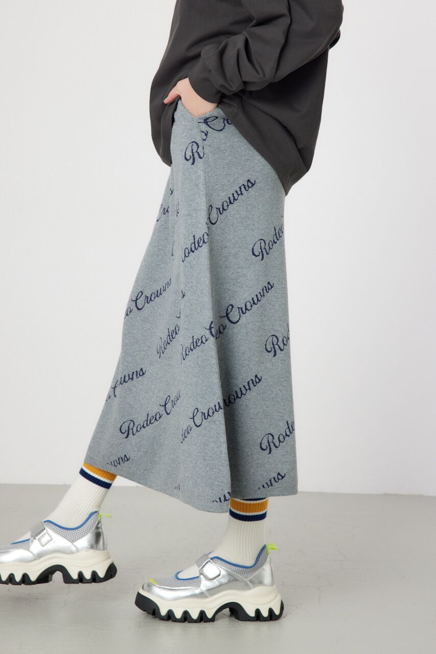 RODEO CROWNS「ロゴニットフレアスカート」|スカート|