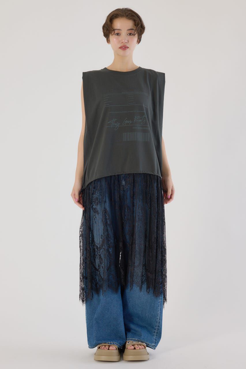 RODEO CROWNS「レースドッキングブラウジングワンピース」|ワンピース|