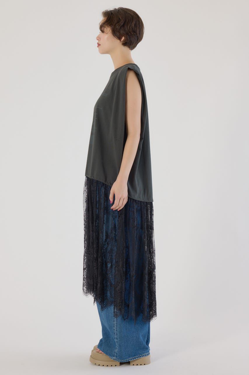 RODEO CROWNS「レースドッキングブラウジングワンピース」|ワンピース|