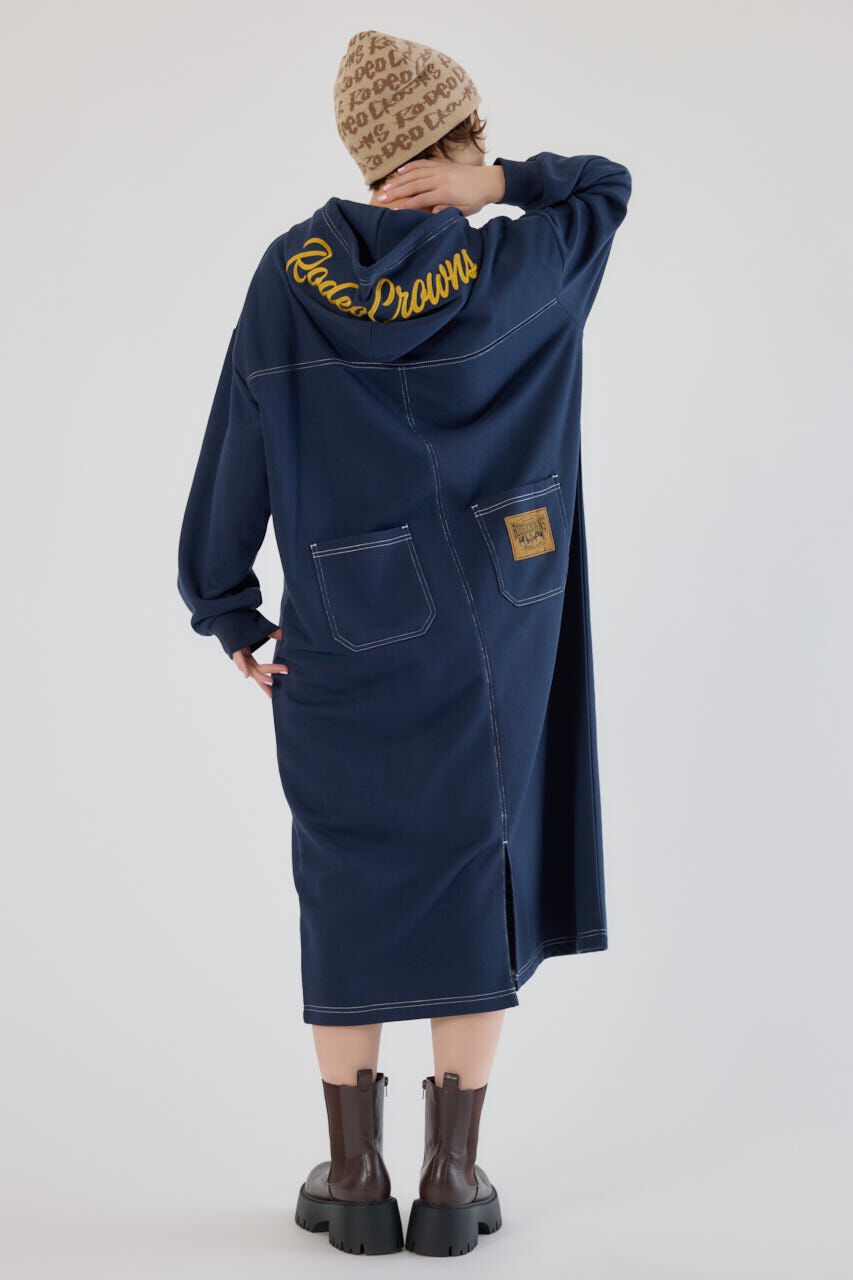 RODEO CROWNS「RCSカラーステッチパーカーワンピース」|ワンピース|