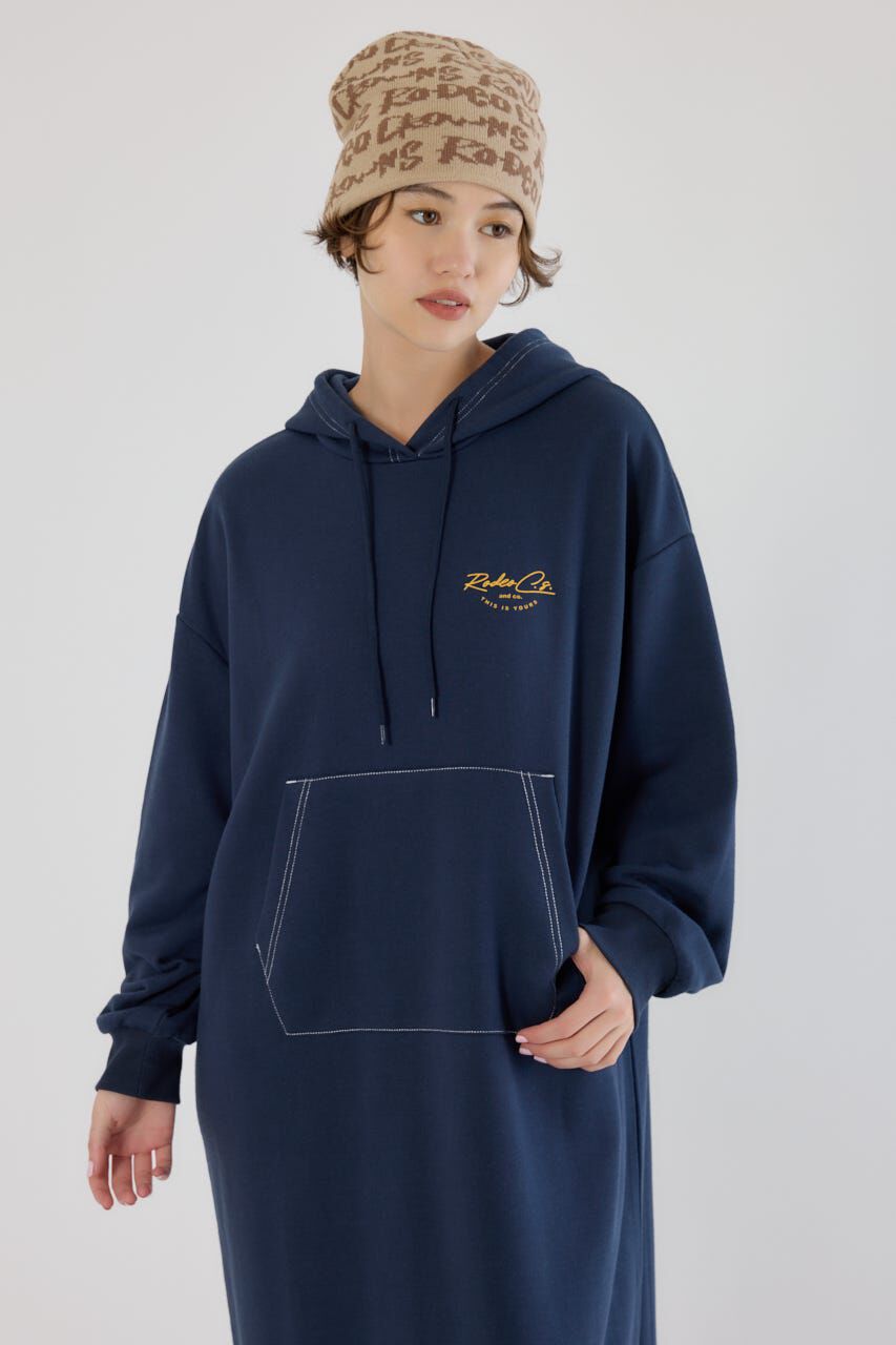 RODEO CROWNS「RCSカラーステッチパーカーワンピース」|ワンピース|