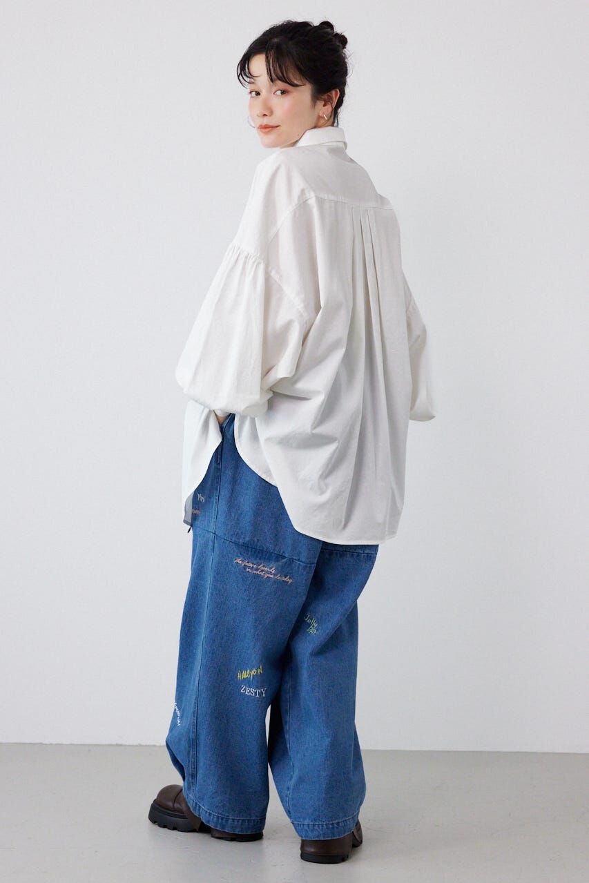 RODEO CROWNS「ボリュームスリーブフレアデニムシャツ」|シャツ・ブラウス|
