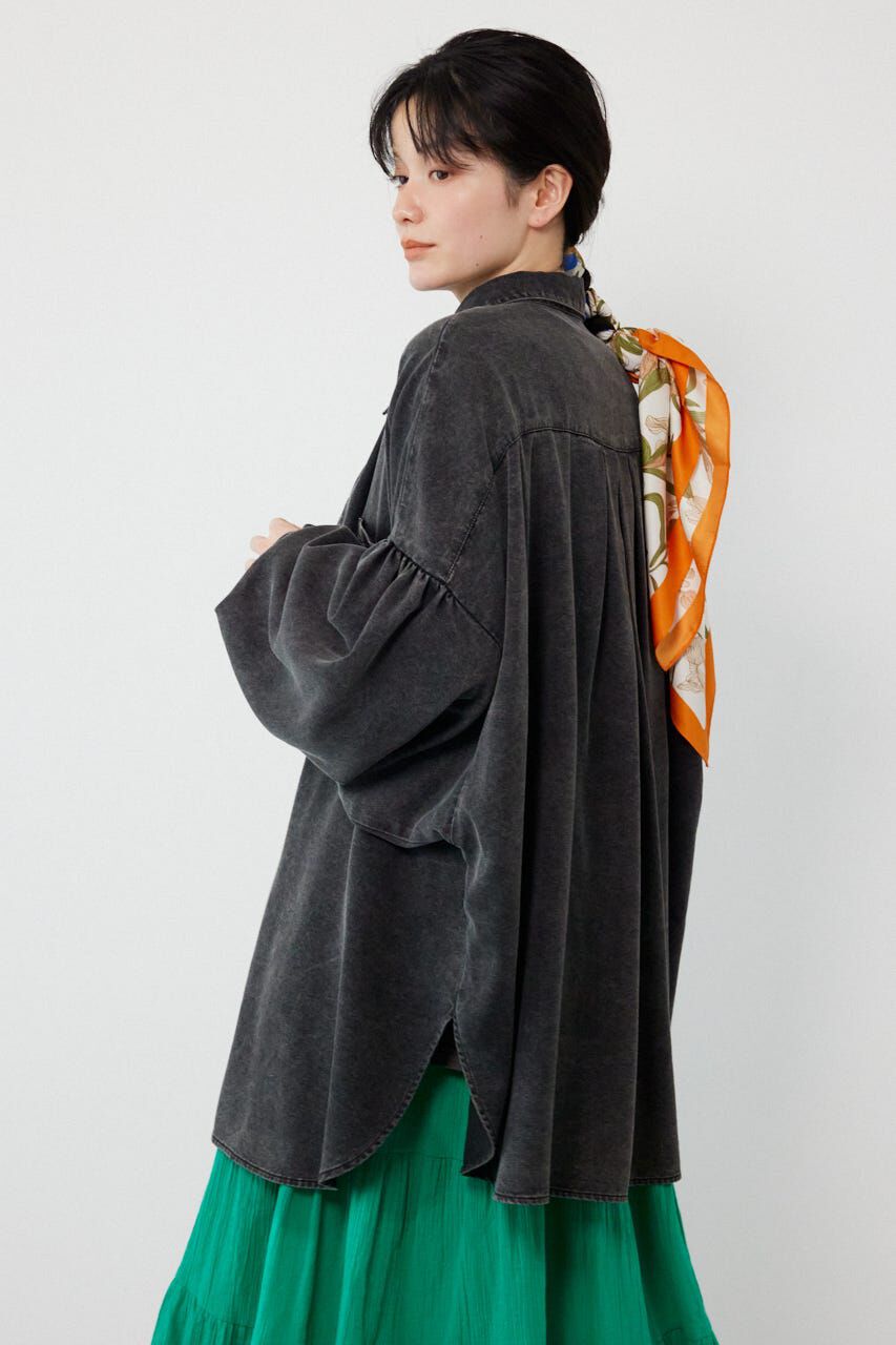 RODEO CROWNS「ボリュームスリーブフレアデニムシャツ」|シャツ・ブラウス|