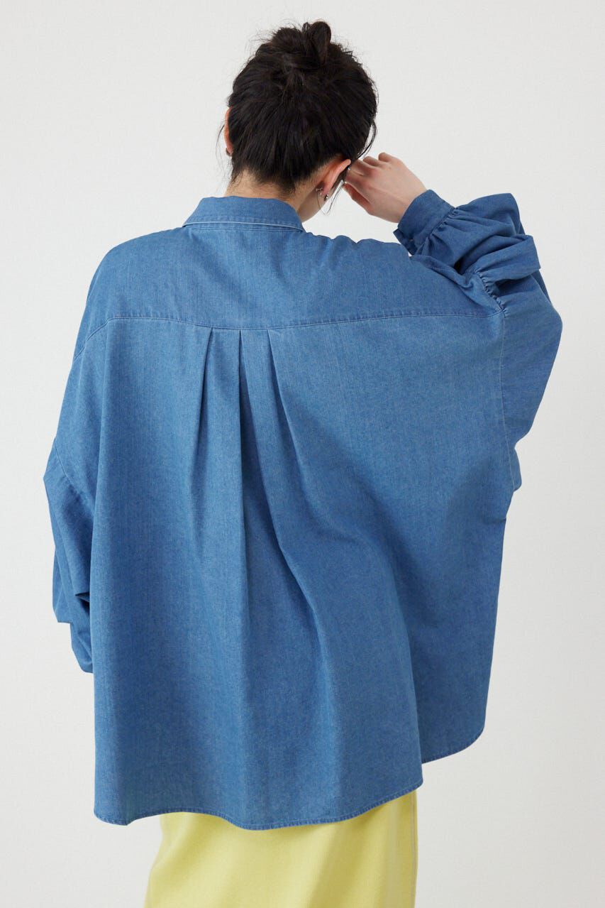 RODEO CROWNS「ボリュームスリーブフレアデニムシャツ」|シャツ・ブラウス|