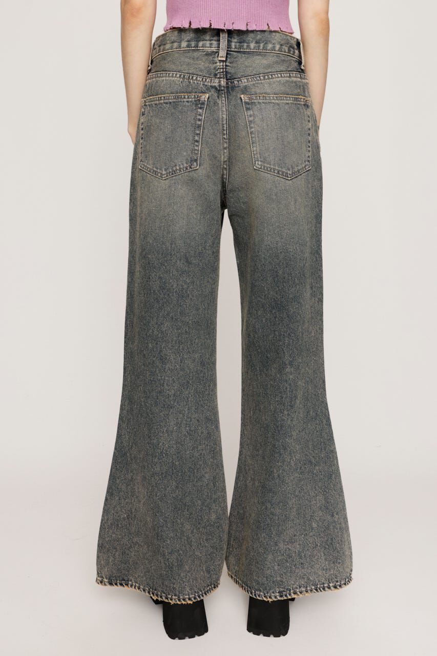 SLY「L／W WIDE FLARE パンツ」|デニム|