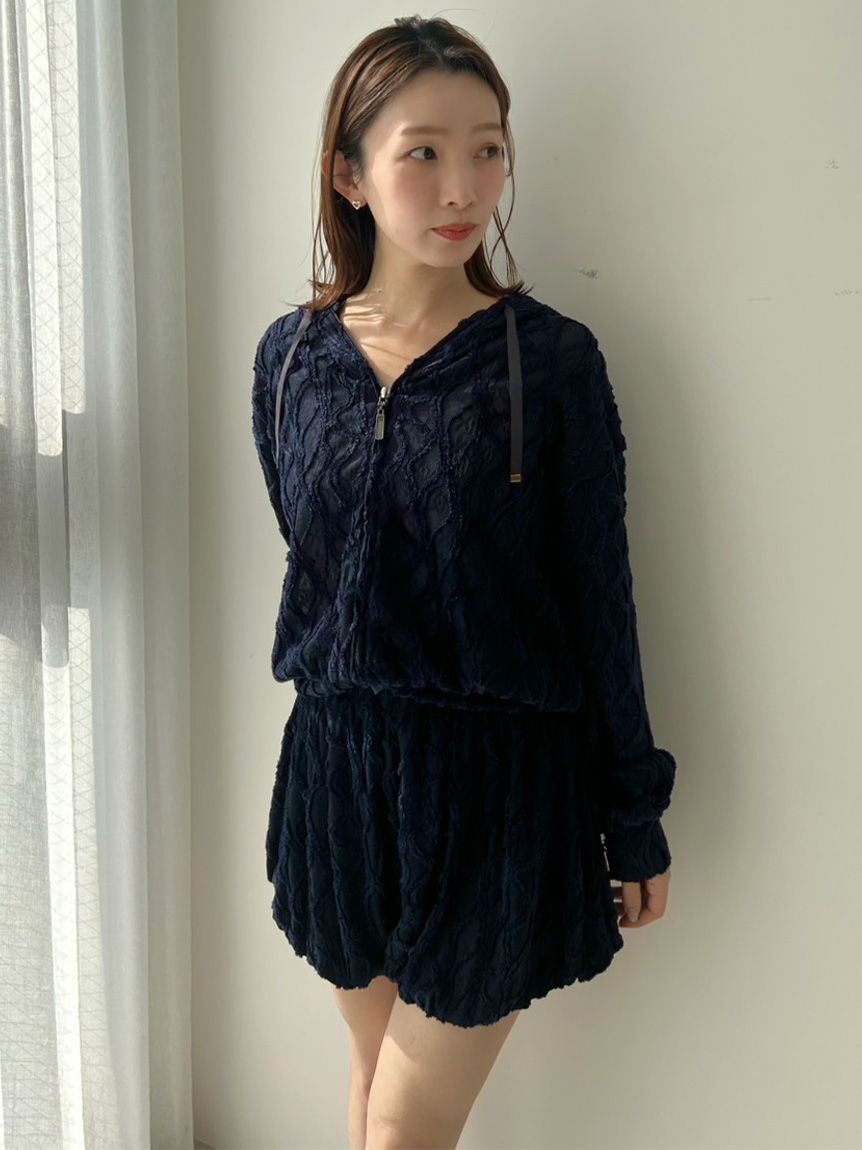 SNIDEL HOME「デザインカットパーカー」|ルームウェア|