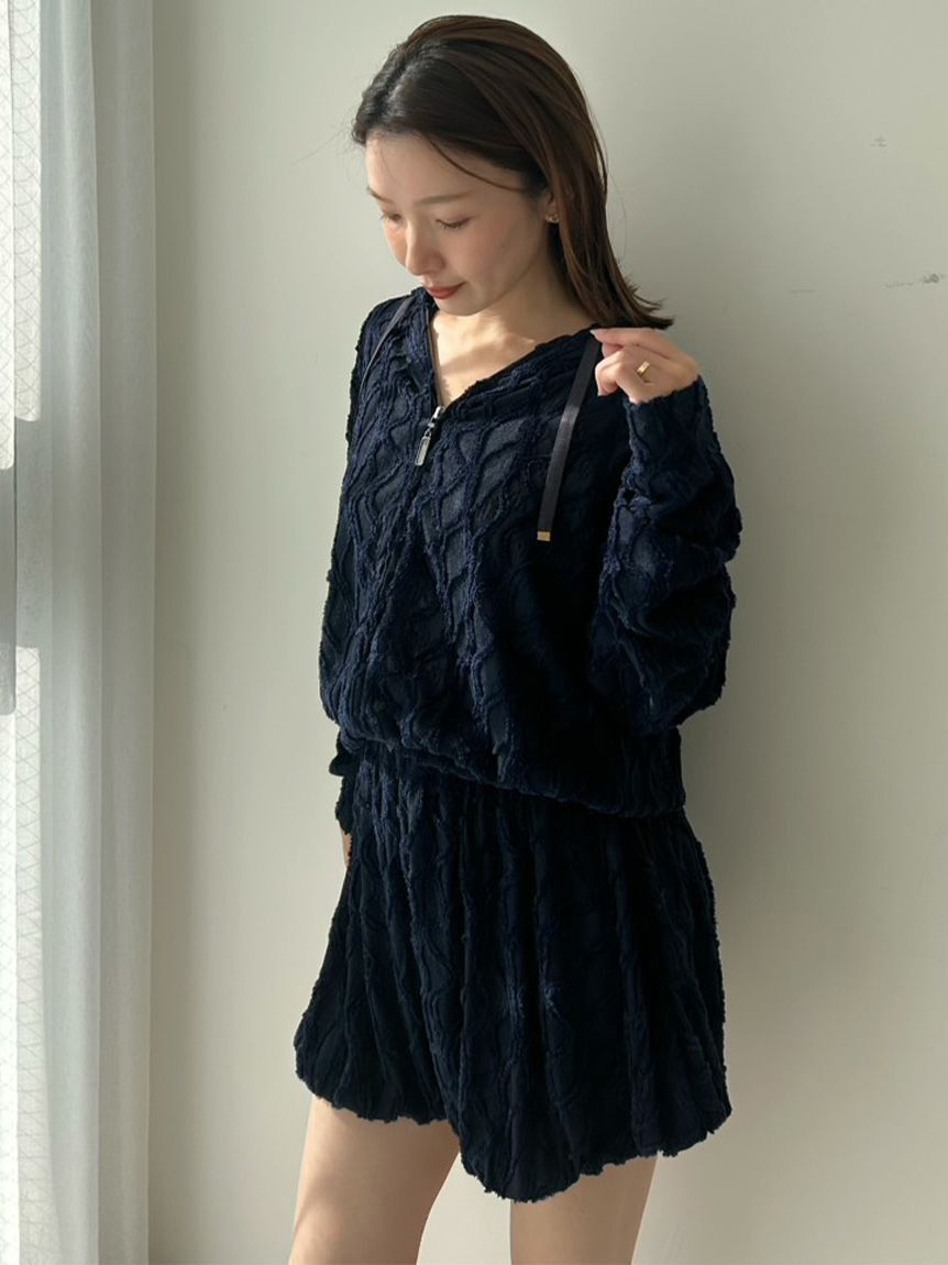 SNIDEL HOME「デザインカットパーカー」|ルームウェア|