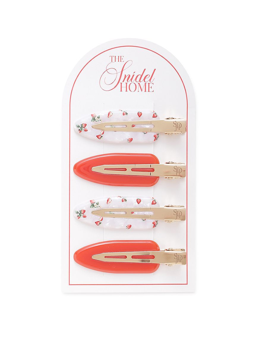 SNIDEL HOME「ストロベリープリントヘアピン」|その他|WHT