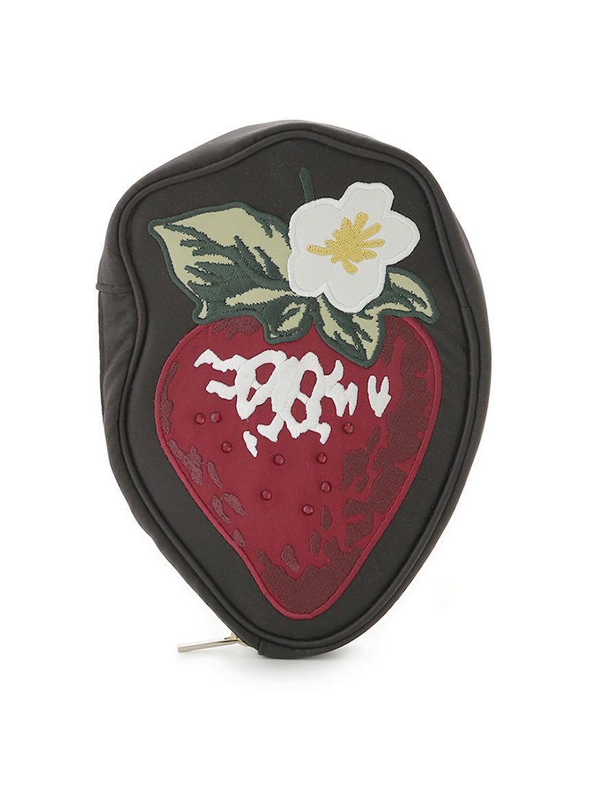 SNIDEL HOME「ストロベリーポーチ」|ポーチ|BLK