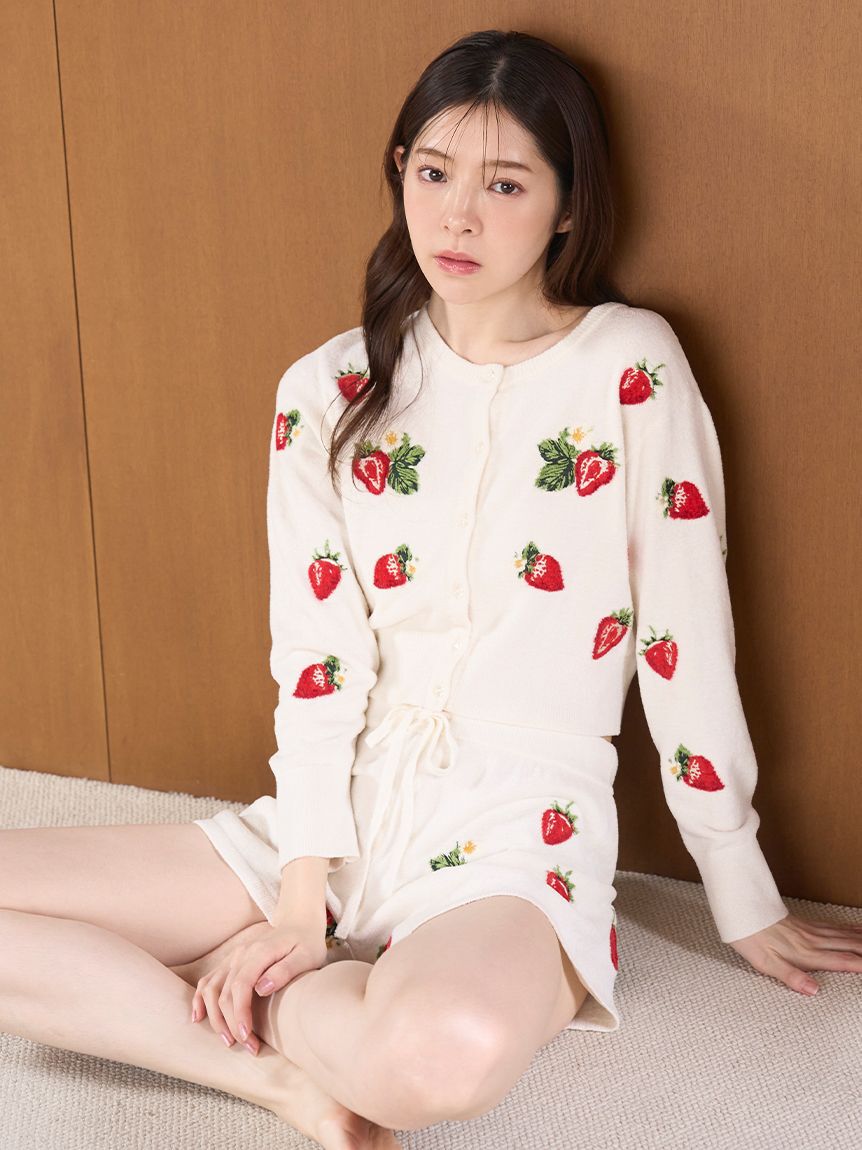 SNIDEL HOME「ストロベリーニットショートパンツ」|ルームウェア|