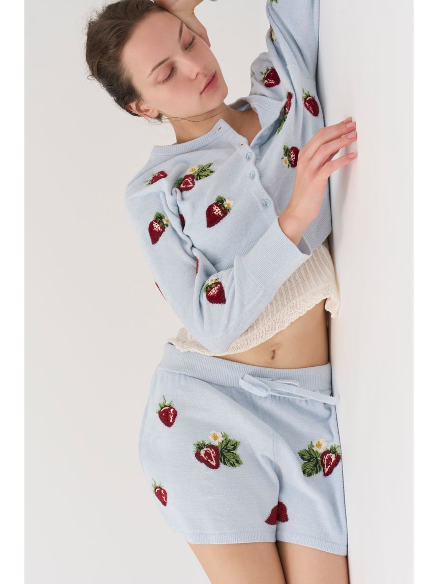 SNIDEL HOME「ストロベリーニットショートパンツ」|ルームウェア|